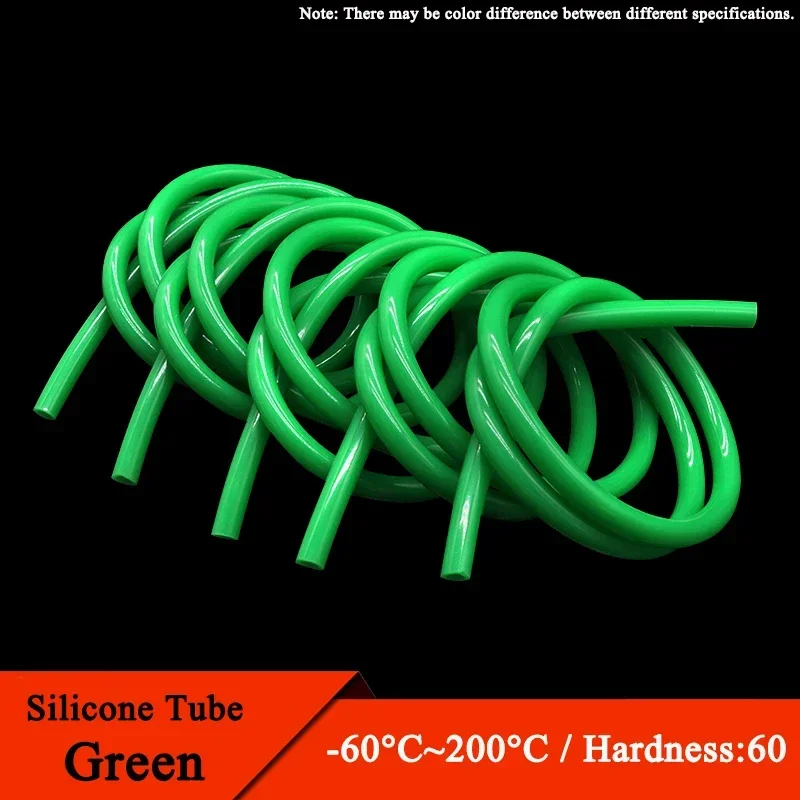 1/5/10M Food Grade Green Silicone Rubber Hose ID 0.5 1 2 3 4 5 6 7 8 9 10 12 14 16 18 20 25 mm Flexible Nontoxic Silicone Tube