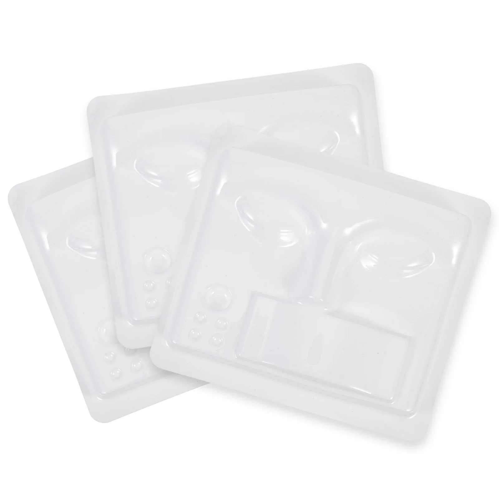 3 szt. Modeli do ćwiczeń przedłużania rzęs, kompaktowy uchwyt na rzęsy do salonów kosmetycznych i modeli twarzy do ćwiczeń.