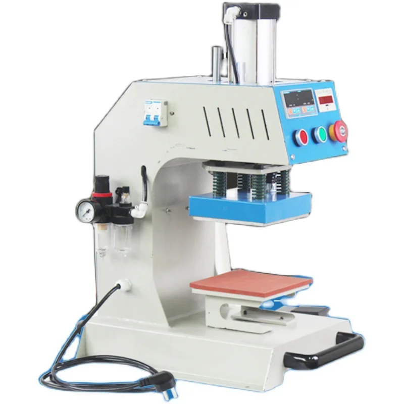 

Automatic single station ironing machine 15x15 pneumatic heat transfer flower machine