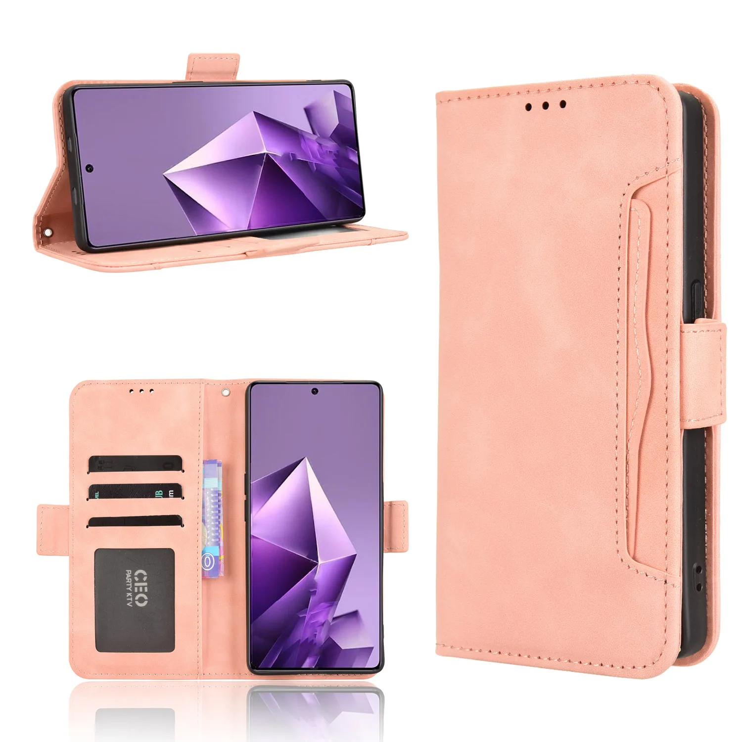 

Leather Case For Infinix Note 50 50X 40 40X 30 30i Pro Plus VIP 4G 5G Strong Magnet Case Flip Magnetic Wallet Flip Cover