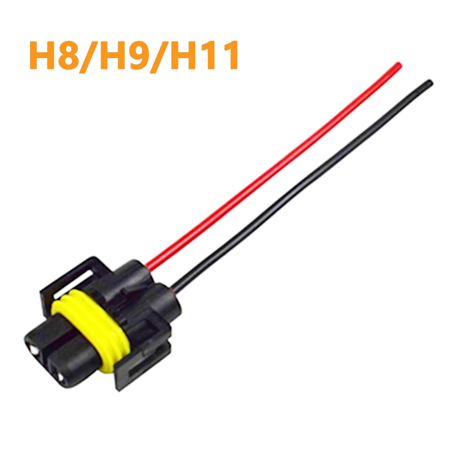 1pc h4 h7 h11 h13 h16 9007 9005 fêmea lâmpada tomada adaptador conector titular base lâmpada do carro fio estendido farol luz de nevoeiro