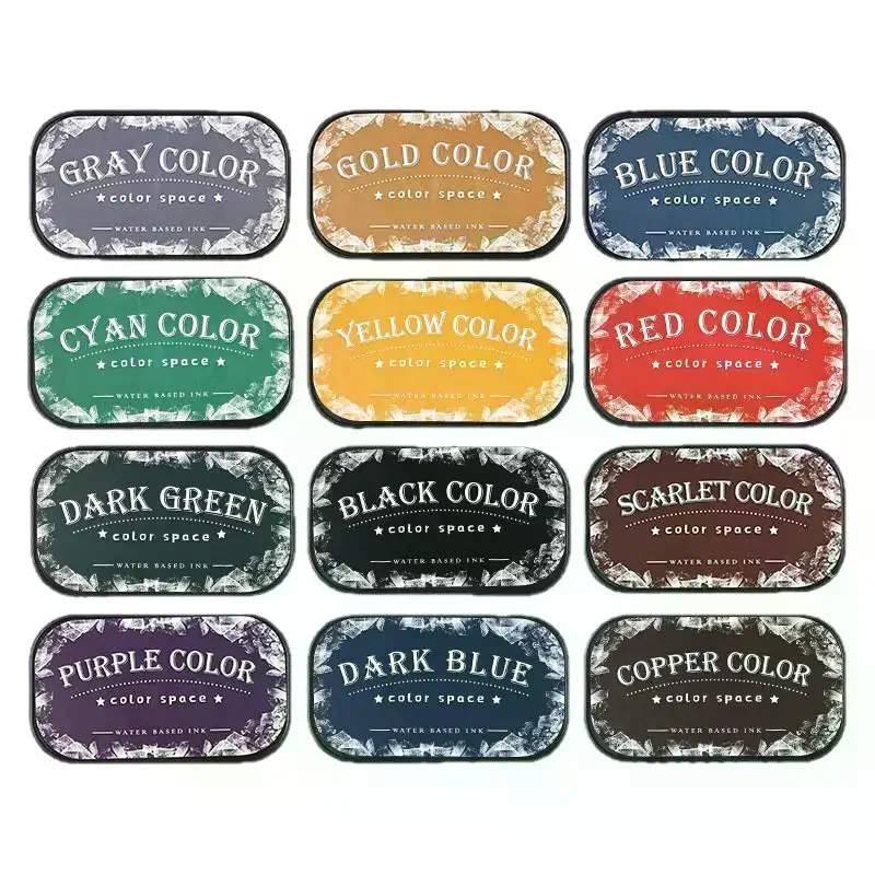 Color Space Series Inkt op waterbasis Hoge dichtheid spons Stempelkussen Planner Art Scrapbook Supplies Schoolaccessoires Briefpapier