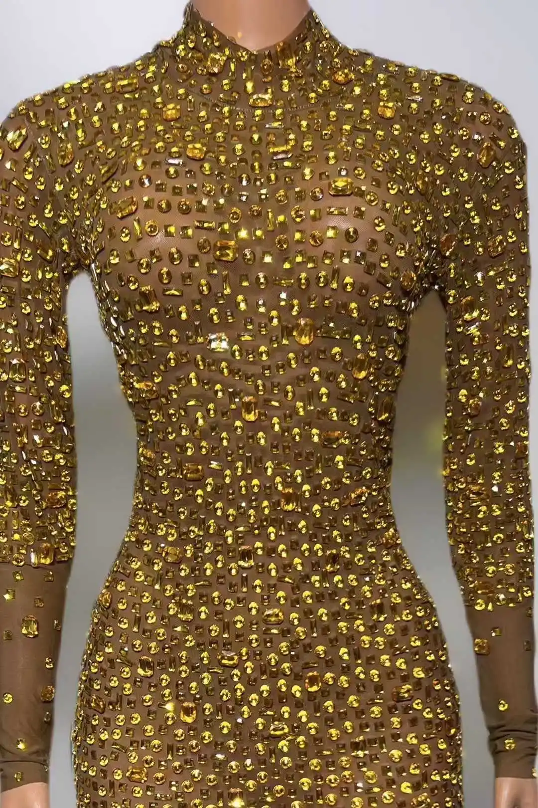 Kombinezony z pełnym kryształem górskim dla kobiet różowe czerwone złoto białe świecące kryształy kombinezony kostium piosenkarki tancerza