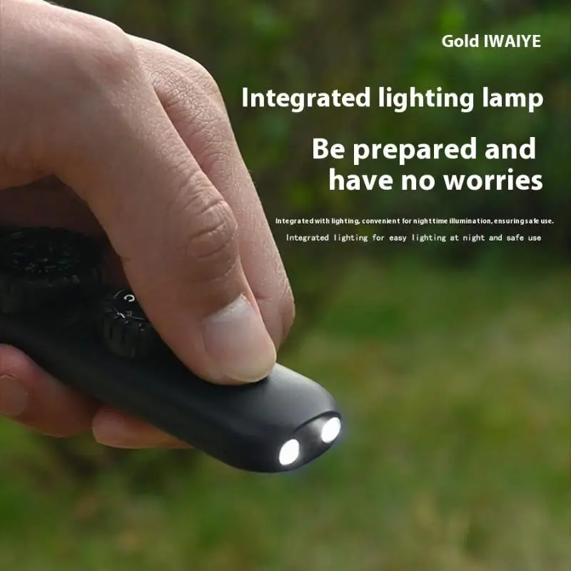 التخييم والتخييم، صفارة إنقاذ محمولة متعددة الوظائف سبعة في واحد مع ضوء LED، بوصلة، عدسة مكبرة