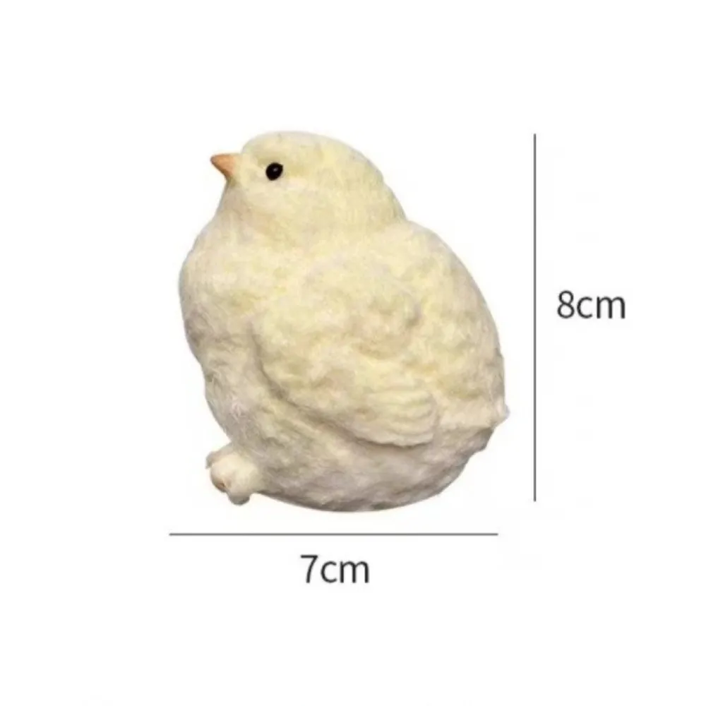 Cute Soft Squeeze Chick Toy Handmade Yellow Color Fidget Toy Slow Rebound Fluffy Texture Stress Relief Toy for Children