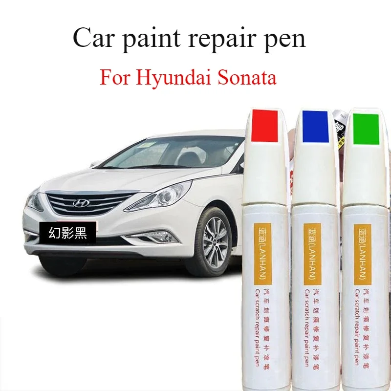 For Hyundai Sonata special car paint scratch repair polar white  phantom black spot paint pen