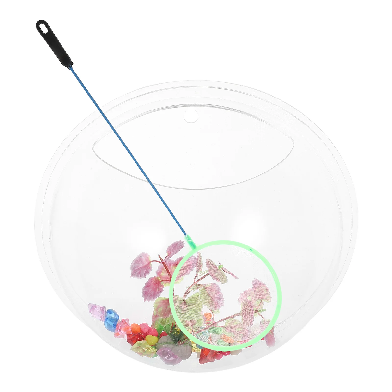 جدار معلق وعاء السمك الاكريليك واضح خزان الأسماك وعاء النبات الحائط زهرية الفخار ديكور المنزل وعاء النبات الحائط #3