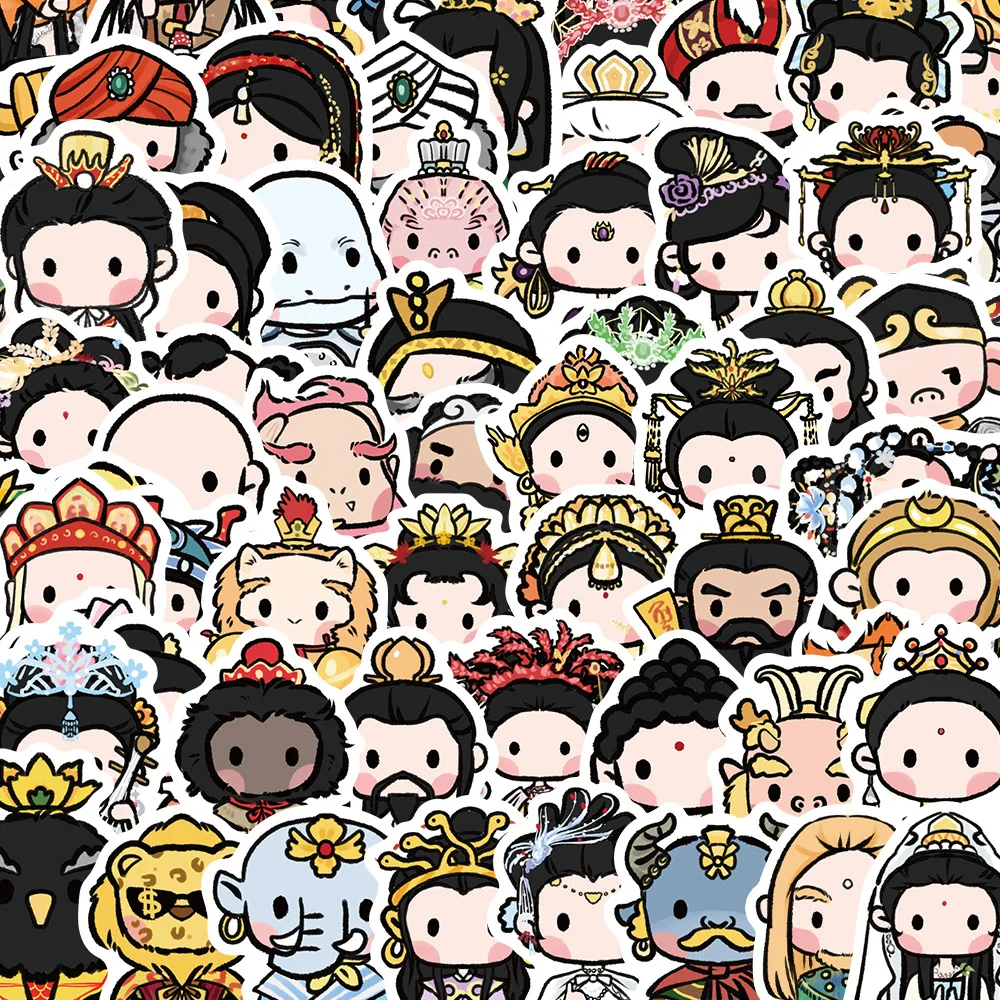 10/30/70Pcs Cute Q version The Journey to the West stickers For Snowboard Laptop Luggage Car Fridge DIY Styling Vinyl