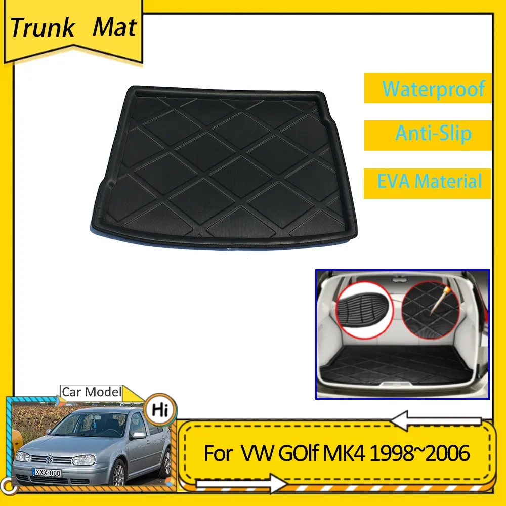 

Car Trunk Mat For Volkswagen VW Golf Mk4 1J City Town 1998~2006 Cargo Boot Pad Protective EVA Waterproof Carpet Liner Cover