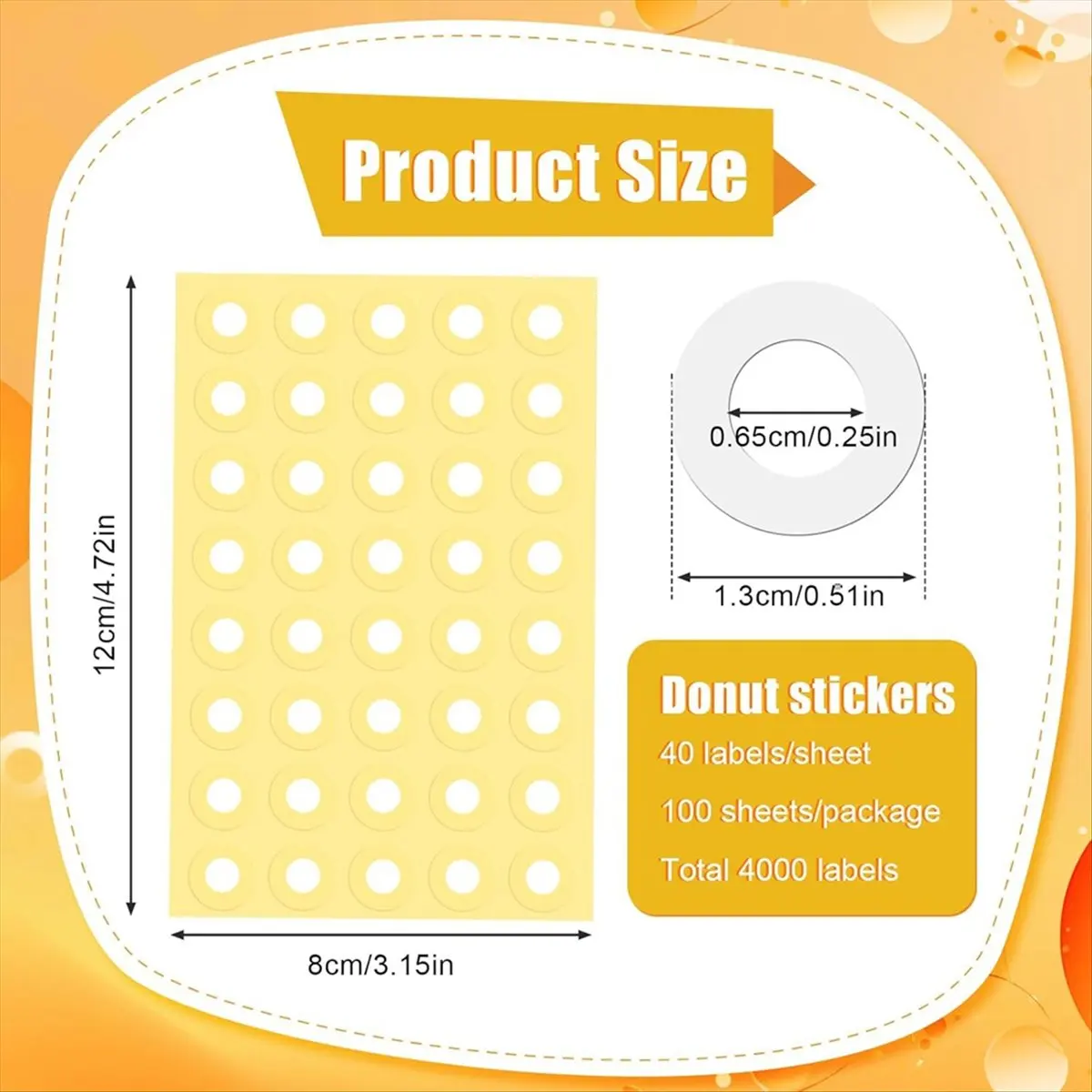 【Best Seller】4000pcs Hole Punch Reinforcement Stickers, Self-Adhesive 1/4 Inch Diameter Loose-Leaf Binder Paper Hole Protectors