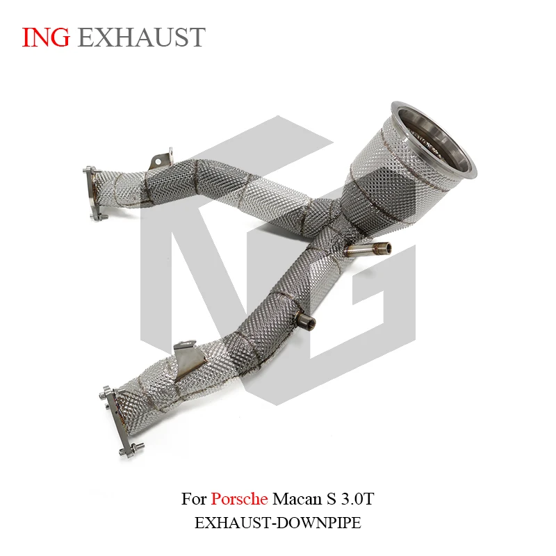 

ING Performance Exhaust Catalytic Header Downpipe for Porsche Macan S 3.0T Engine with OPF Pipe ss304 Tube Converter System