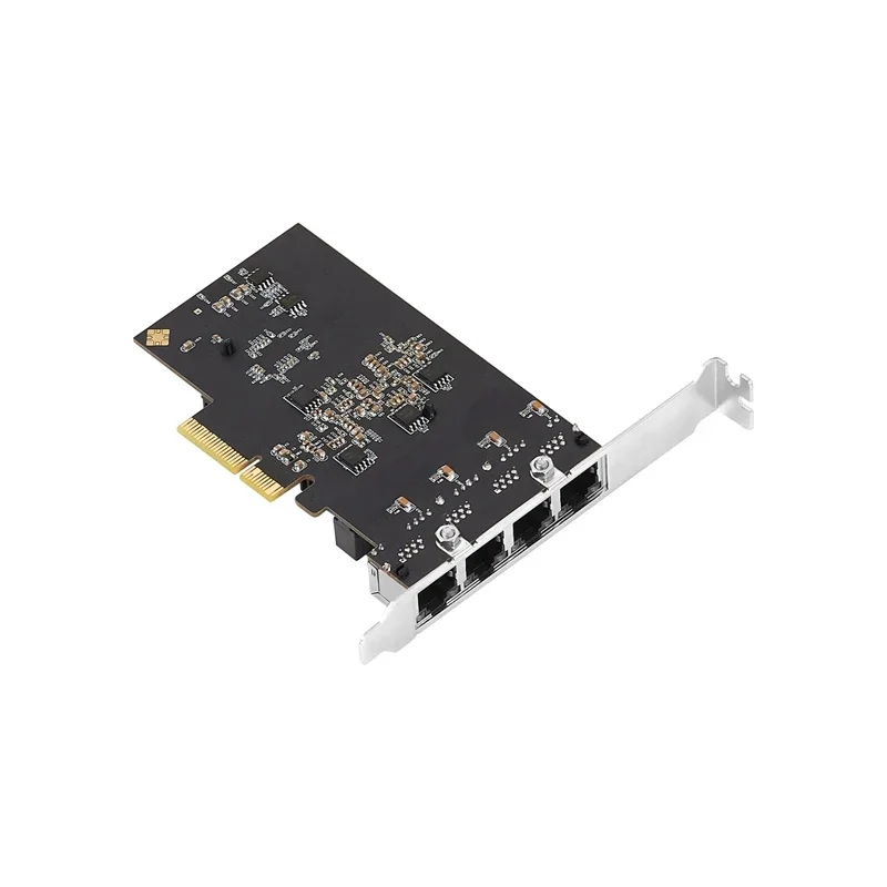 2,5G/1G 4-портовый PCIe RJ45 Lan 10/100/1000/2500 Мбит/с Чип Realtek Четырехсерверная сетевая карта 2,5 Gigabit Ethernet Проводная игровая сетевая карта