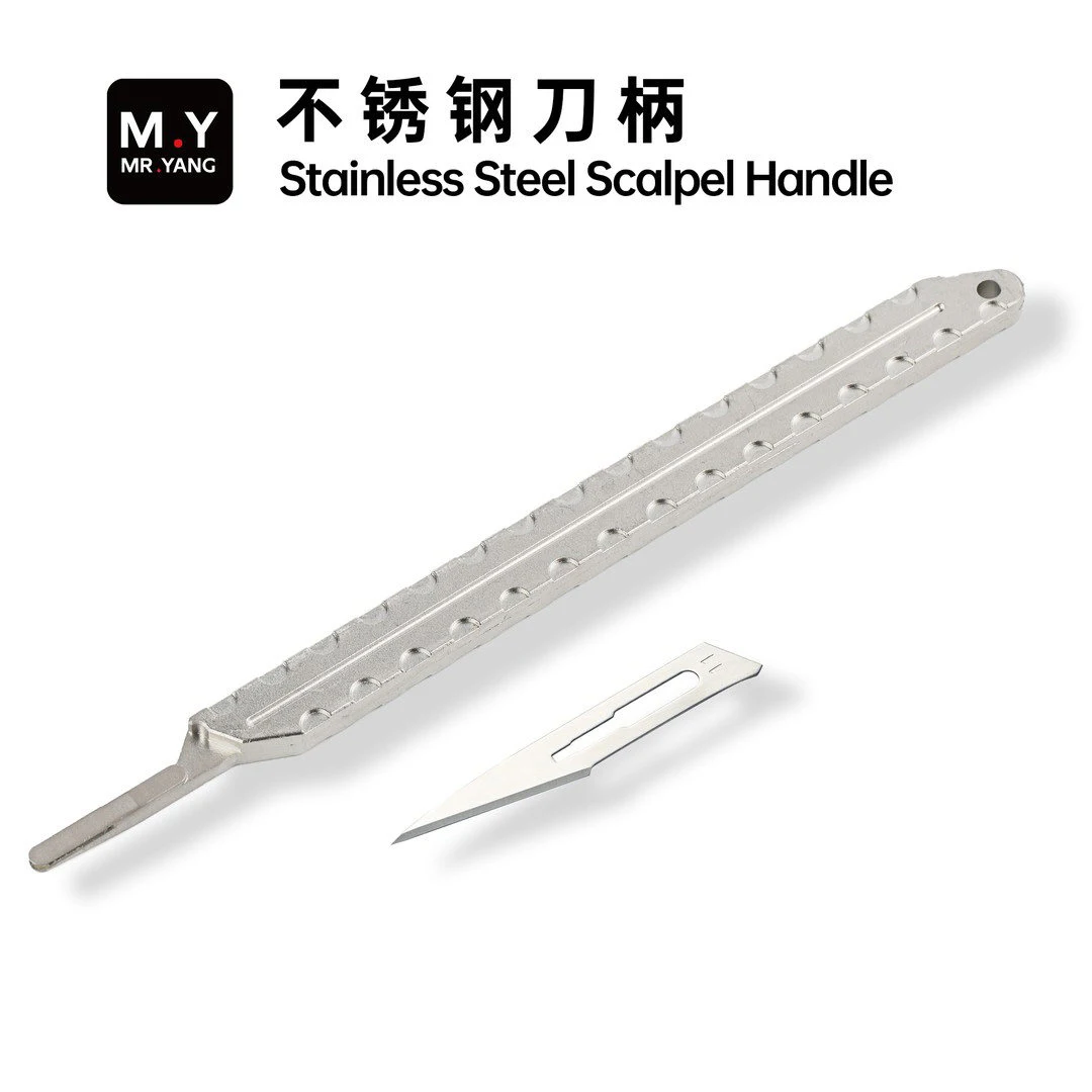 YCS Mr.Yang Mango de Bisturí de Acero Inoxidable Compatible con 11 #   Cuchillo de Reparación Multiusos Tipo Bisturí para Abrir Cajas