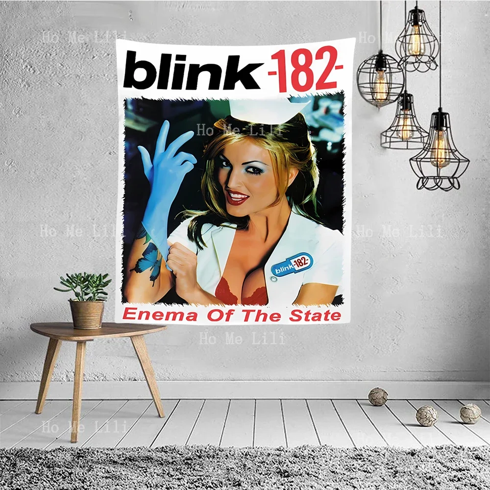 Blink 182 Beautiful Nurse Enema Of The State Tapestry Wall Hanging For Bedroom Living Room Modern Fashion Design Tapestries