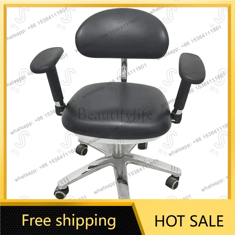 Factory Direct Sales Backrest Stool Lifting Bar Rotating Beauty Assistant Chair