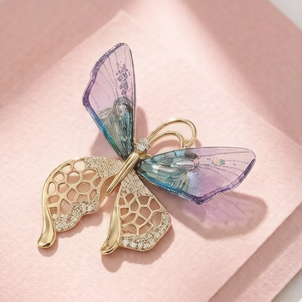 New Luxury Waterproof Versatile Anti-Exposure Brooch Anti-Exposure Accessory Couple Exquisite Brooch Silk Clip Anti-Exposure Gadget Personalized Commuter Shoe Badge Unique Wedding Guest Brooch Clothing Pin Badge Brooch Lapel Pin DIY Suit Lapel Pin