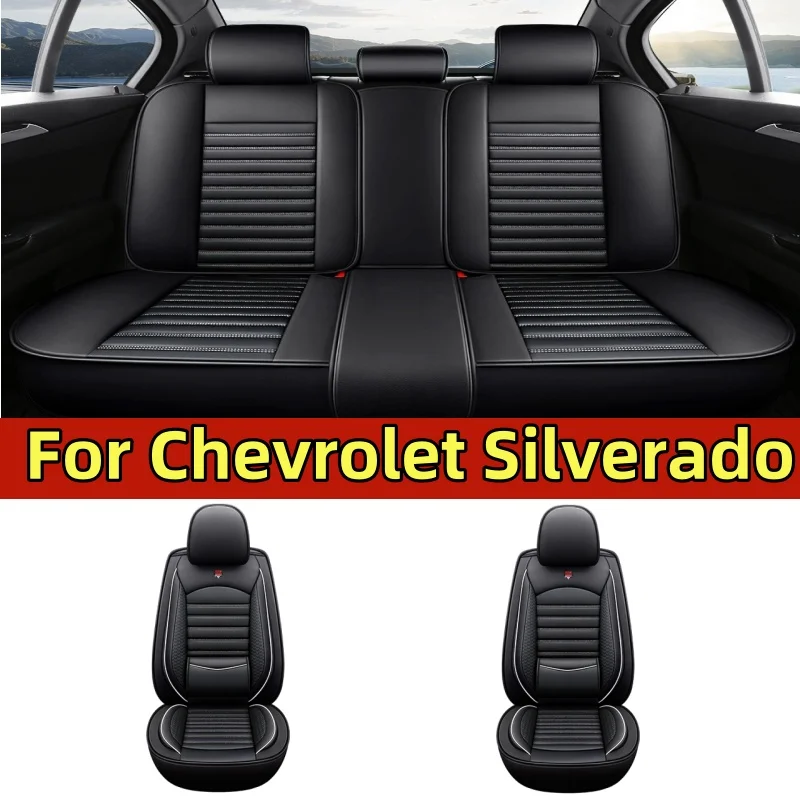 

For Chevrolet Silverado car seat cover is fully made of artificial leather, waterproof, wear-resistant, soft and comfortable