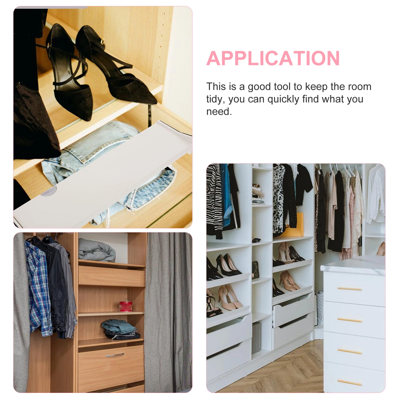 

Expandable Drawer Divider 32.5 to 55cm Retractable Plastic ganizer for Home Office School Supplies Storage Tool Adjustable
