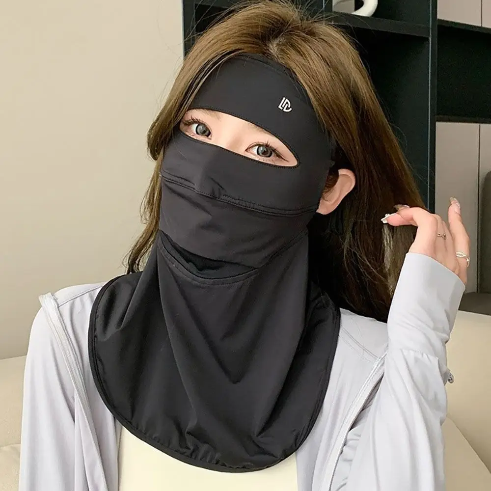 UV Protection Face Mask Outdoor Cycling Sun Shading Face Full Face Sunscreen Mask Neck Protection Eye Protection Women