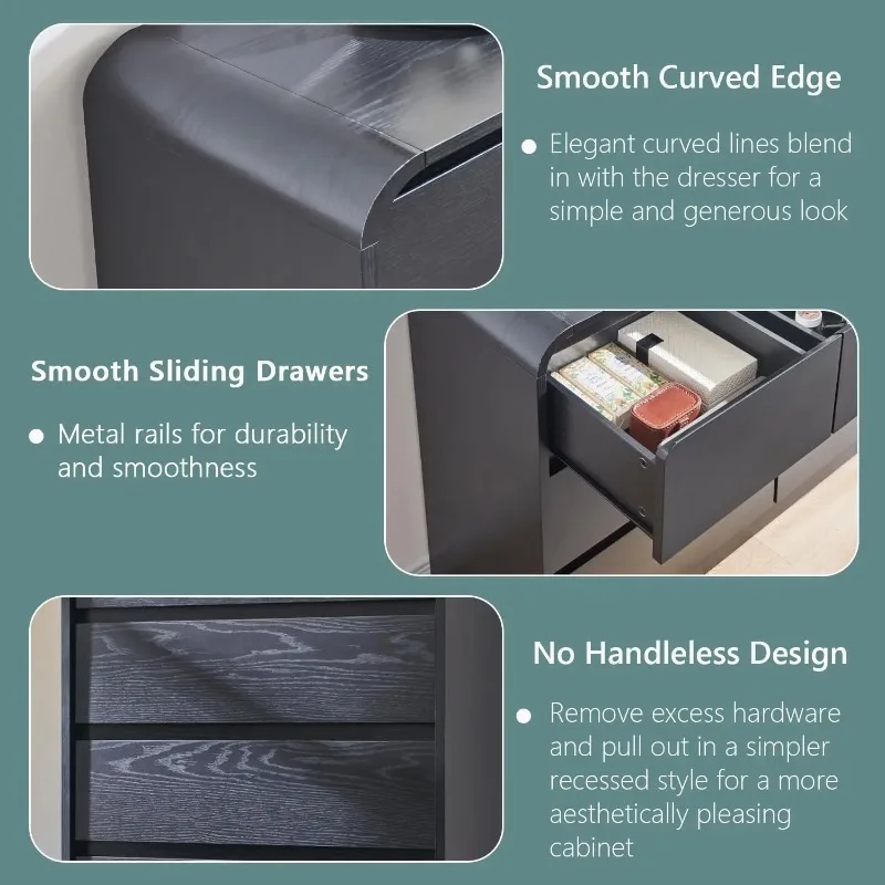 Modern 7 Drawers Dresser, 47