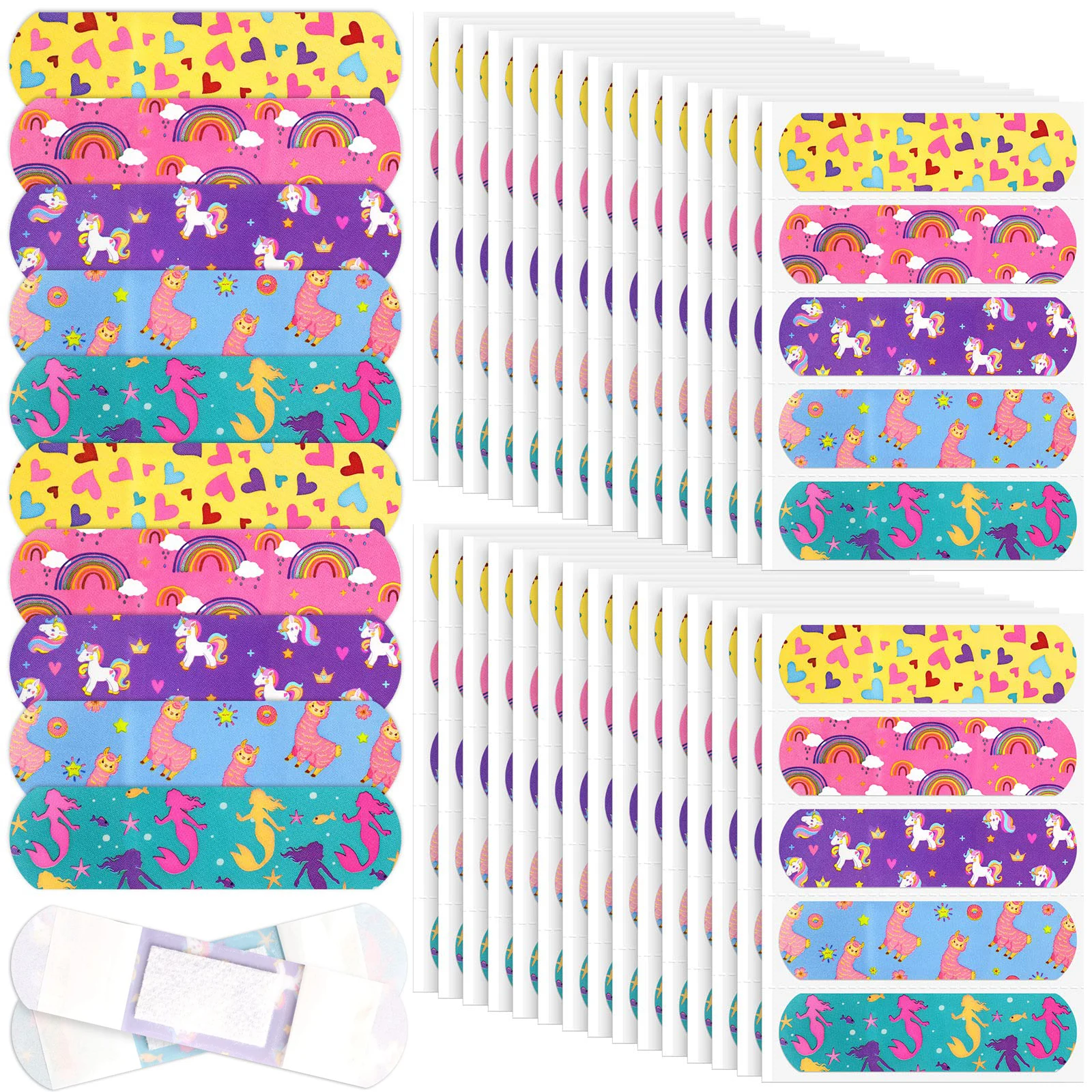 25/50pcs 5 Styles Cartoon Band Aid Sticking Bandages for Wound Dressing Patch Children Woundplast Adhesive Protection Care Cuts