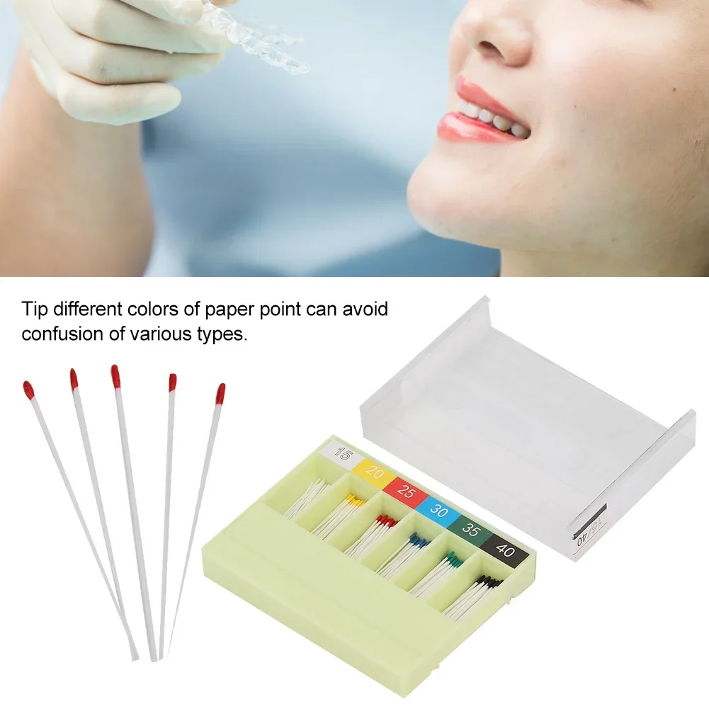 

Dentistry Special Root Canal Cleaning Material Professional Endodontic Pure Cotton Absorbent Paper Point Dentist Tool 02 Taper