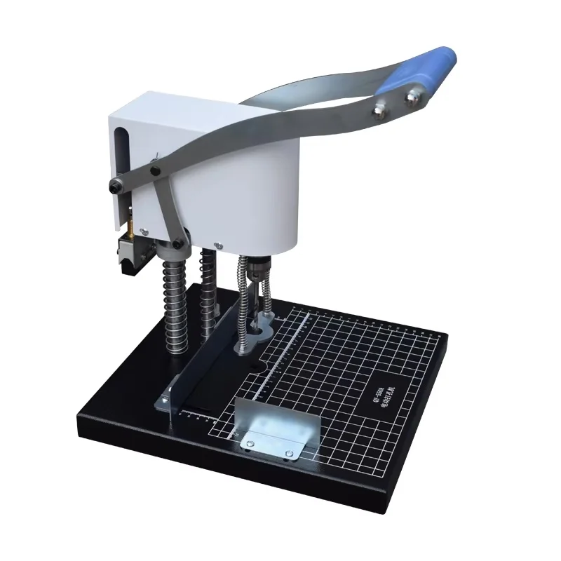 Electric Financial File Binding Machine Accounting Voucher Drilling Assembly Puncher Rubber Product Making Machinery