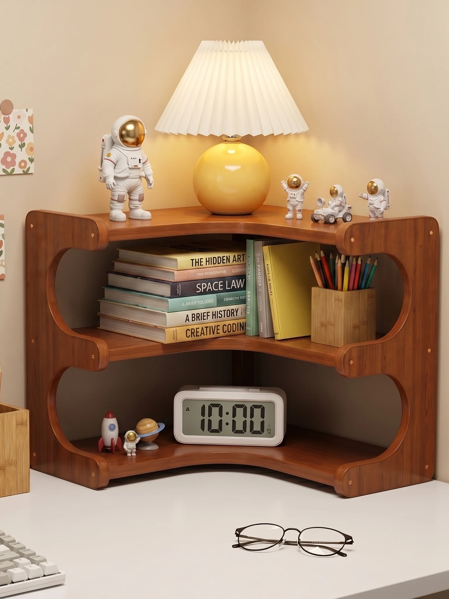 small-size-vintage-style-desktop-bookshelf-multi-purpose-organizer-rack-for-books-stationery-cups-personal-care-items