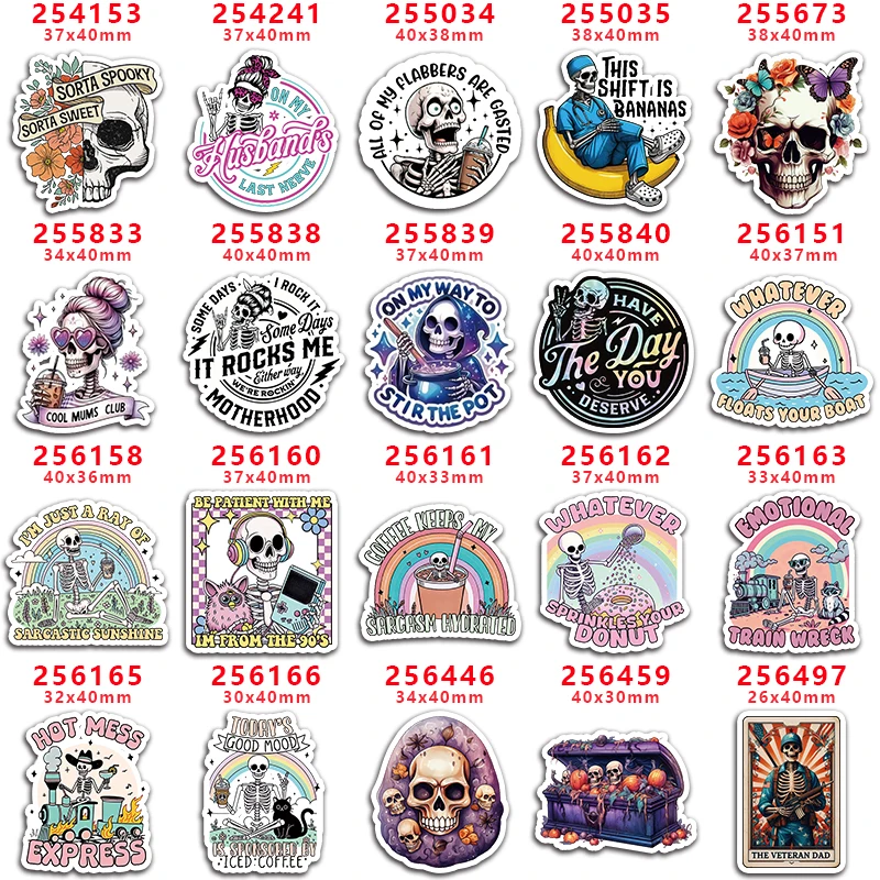 

DIY мультяшный череп Хэллоуин печатные материалы для рукоделия Швейные аксессуары плоская смола форма 10 шт. PR-254153