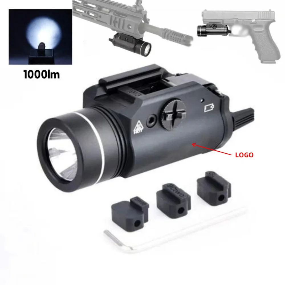 

TR-1 Flashlight/Tactical Gun Light, suitable for outdoor tactical gear, 20mm rail. flashlight.