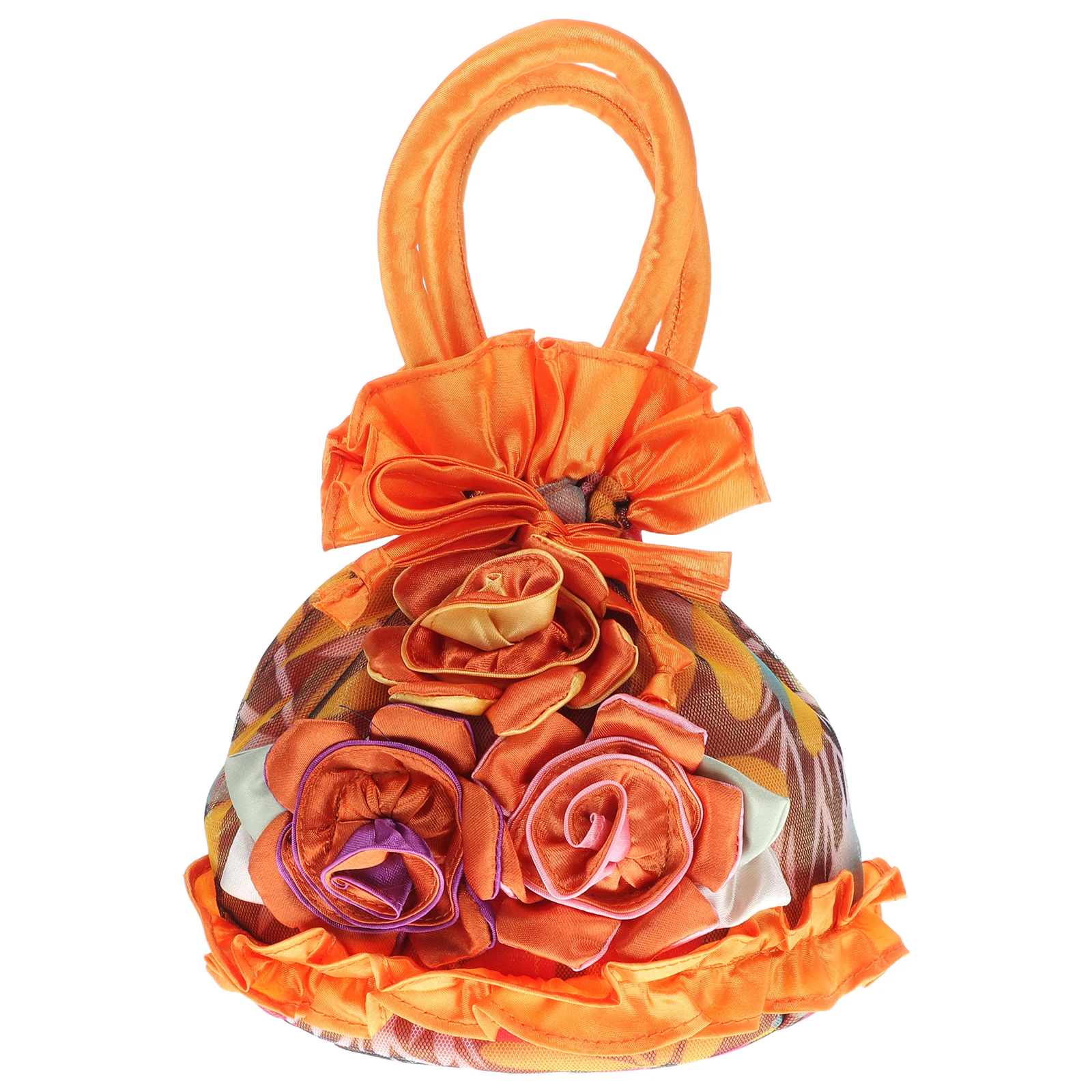 

Lace Women Bag Mini Purses Bucket Tote Clutch Flower Printed Evening Bags for Storage Quality Fabric Color