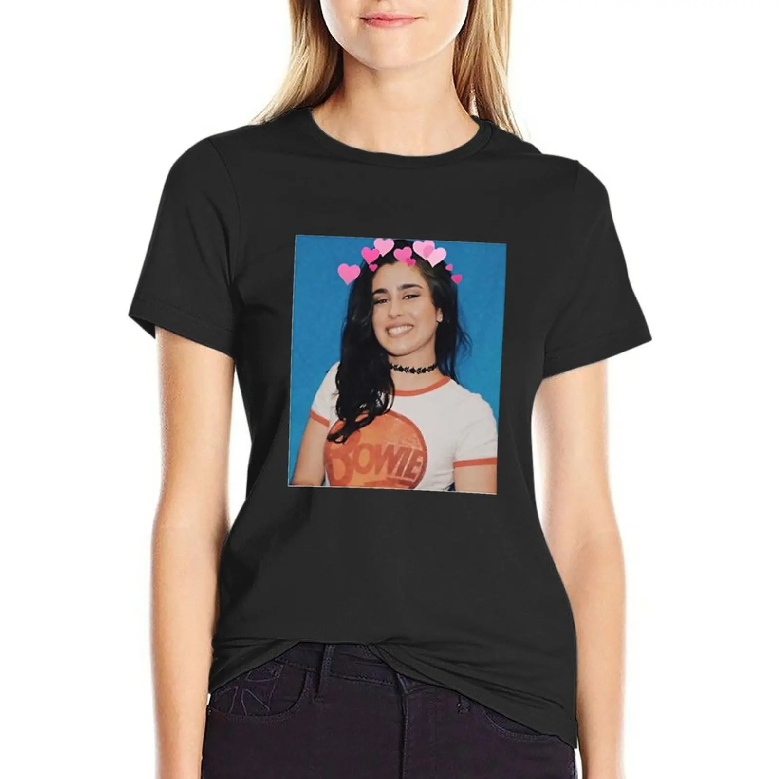 

Lauren Jauregui Merch Lauren T-Shirt heavyweights funnys animal prinfor funny Womens clothing