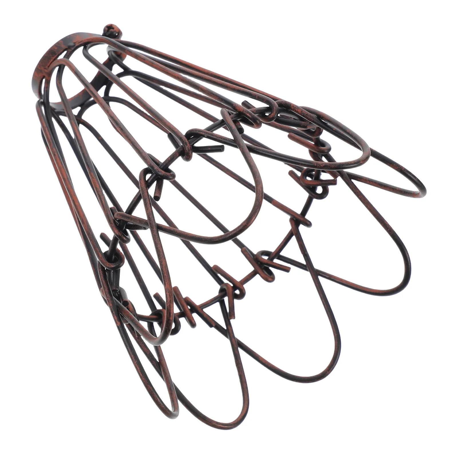 

Iron Wire Cage Lampshade Vintage Style Small Metal Lamp Shade for Ceiling Floor Table Lamps Outdoor Indoor Lighting Decorative