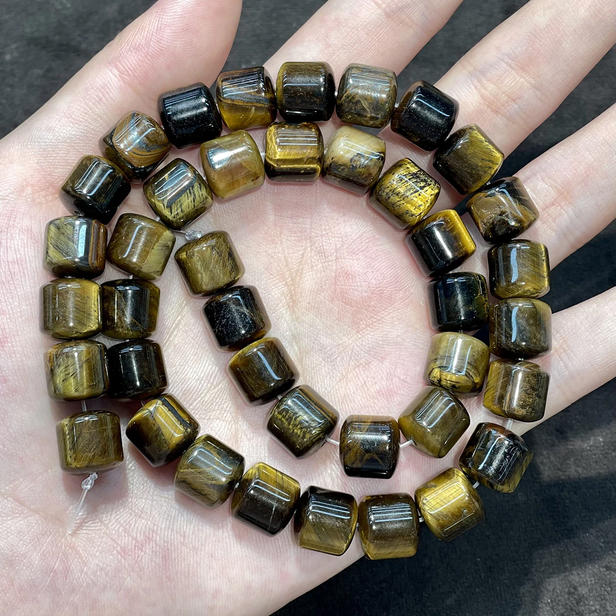 40 Stück 10mm Halbfertige Fassförmige Perlen Natürliche Kristallperlen für Schmuckherstellung DIY Halsketten Armbänder und Accessoires – Detail 24