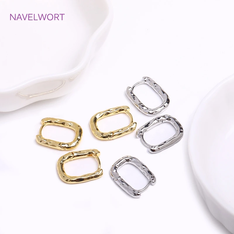 Trendy Gold Color Brass Hoop Earring Fashion Jewelry For Women,Vintage Round Huggies Earrings Premium Luxury Accessories