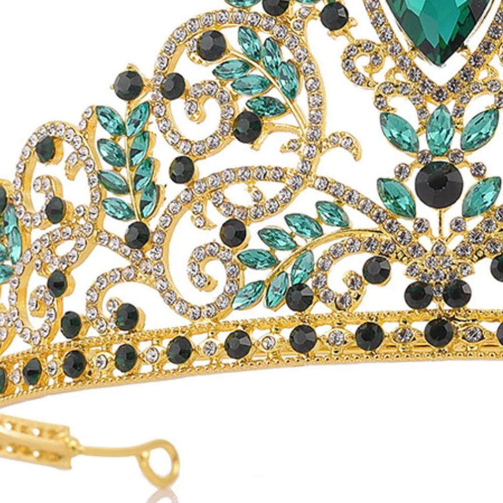 

1 шт., большая корона со стразами в стиле барокко, элегантный обруч для волос для женщин, невеста, подружки невесты, роскошная тиара, корона в стиле барокко, обруч для волос со стразами
