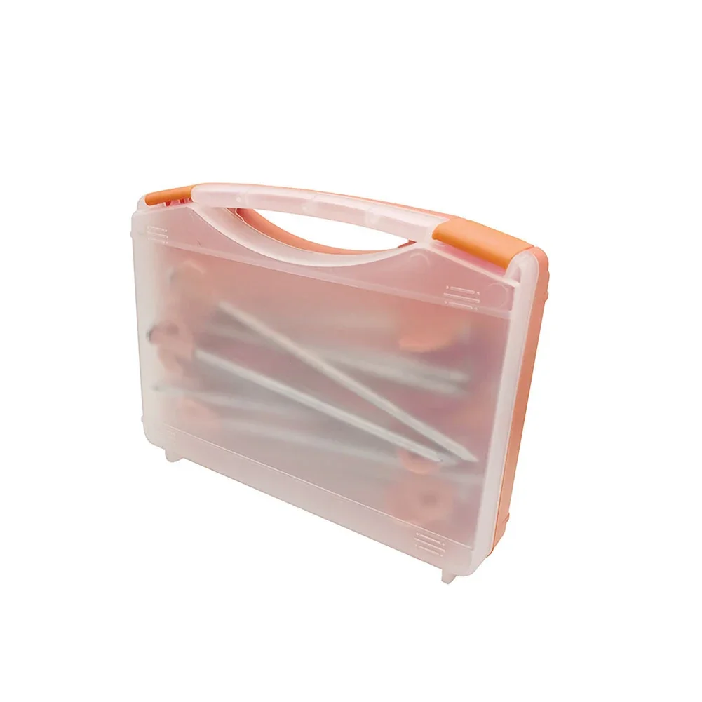

Floor Nail Storage Box Hard Rock Ground Camping Pegs Metal Pegs Ground Pin Hard Ground Case Heavy Duty Metal Pcs
