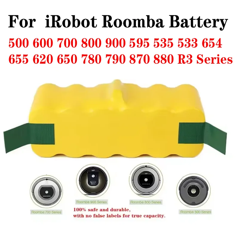 NEW For iRobot Roomba Battery 12800mAh for 500 600 700 800 900 521 530 531 550 540 545 630 631 760 780 860 Series Vacuum Cleaner