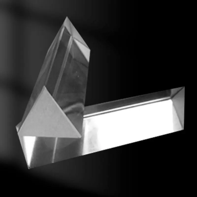 400x100x100mm Glass Triangular Prism Physics Teaching Prismatic Light Spectrum