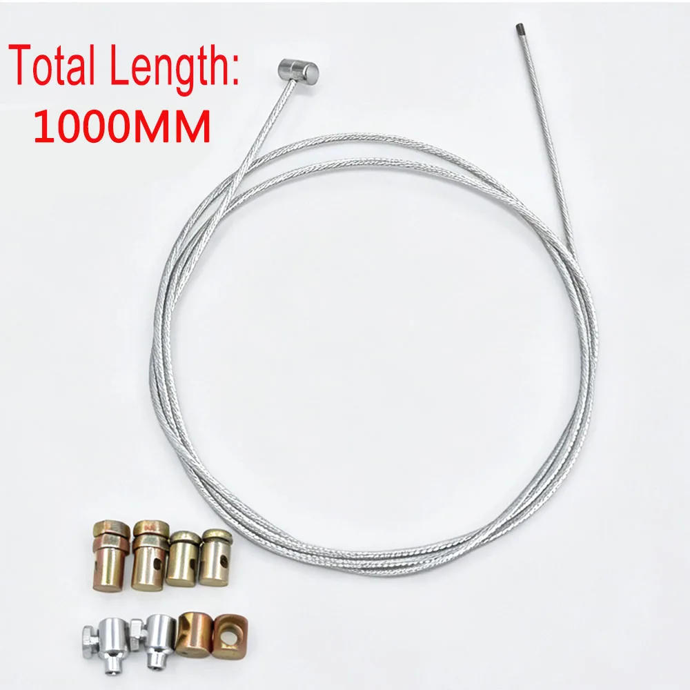 Universal Throttle Clutch Brake Cable Repair Kit Solderless Nipple with Sleeve Nut Set Cable Lawnmower Rotovator 1 2 3 Meter