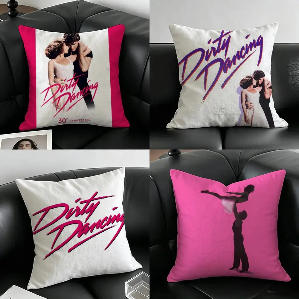 Movie Dirty Dancing Cushion Cover Natural Linen Pillowcase Set, All-in-One Decor for Sofa, Bedroom & Chair