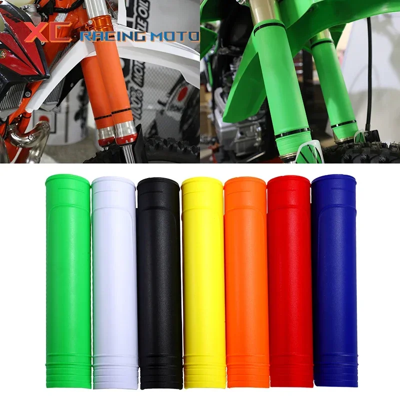 Motorcycle Universal Fork Guard Protector Covers for EXC SX XC YZ YZF RMZ DMZ KLX KX KXF CR CRF KTM Yamaha Suzuki Kasawaki Honda