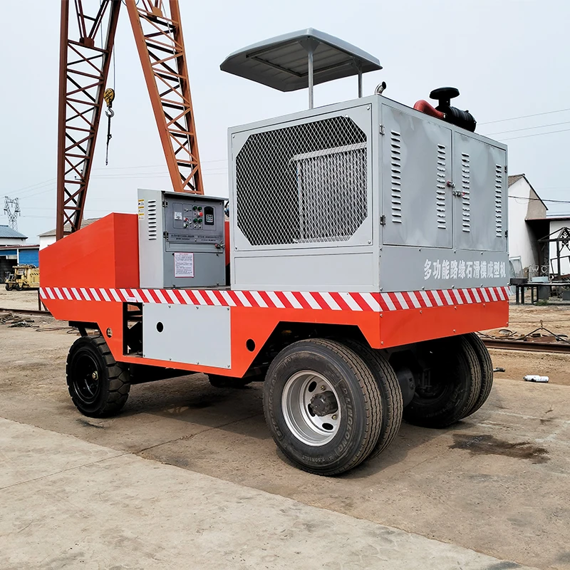 Full Automatic Slipform Curb Machine Concrete Gutter Curb Paver For Highway Projects