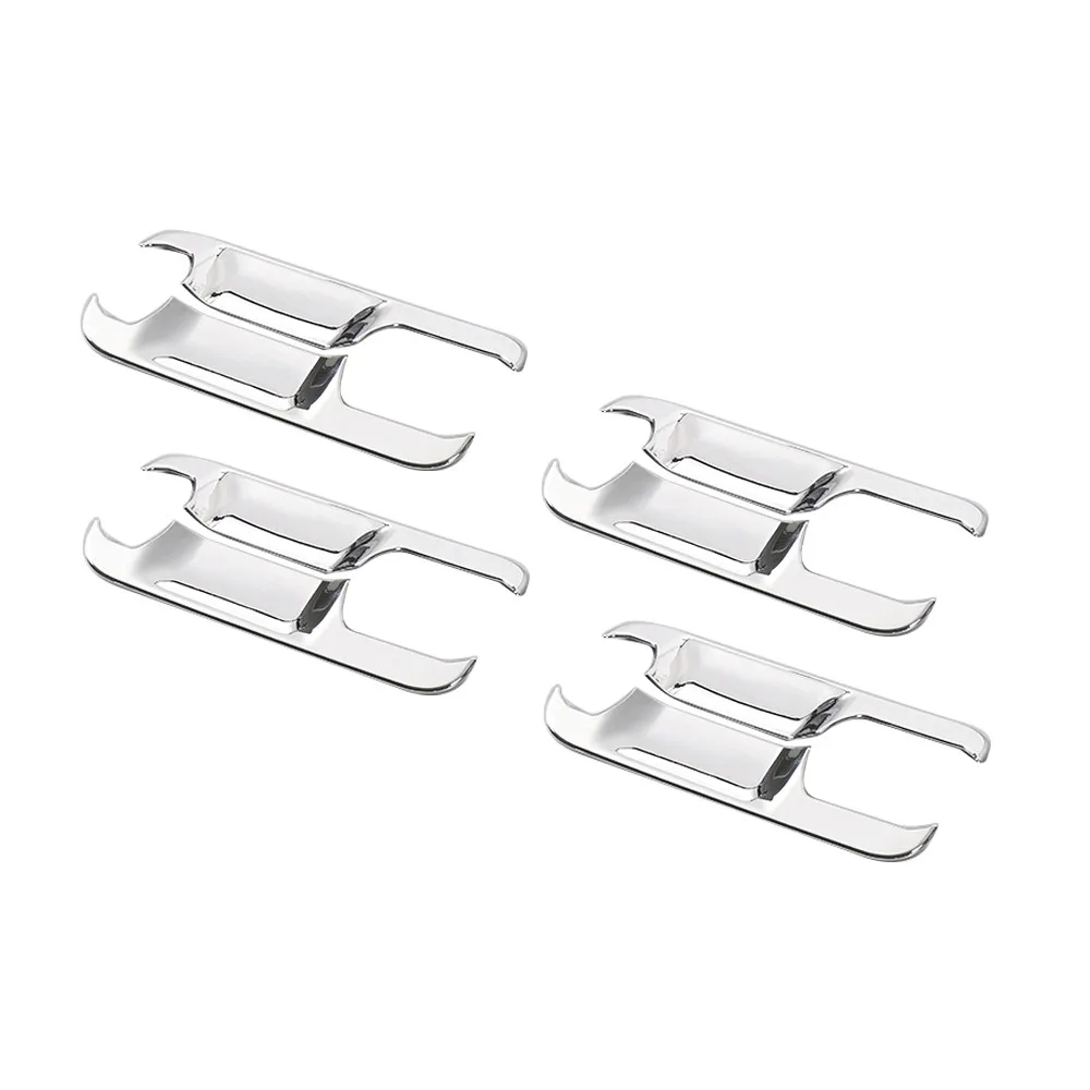 1 مجموعة لفورد F150 2015 2016 2017 2018 2019 4 الباب الخارجي مقبض الباب غطاء إطاري الكسوة ABS واقية ملصق الملحقات