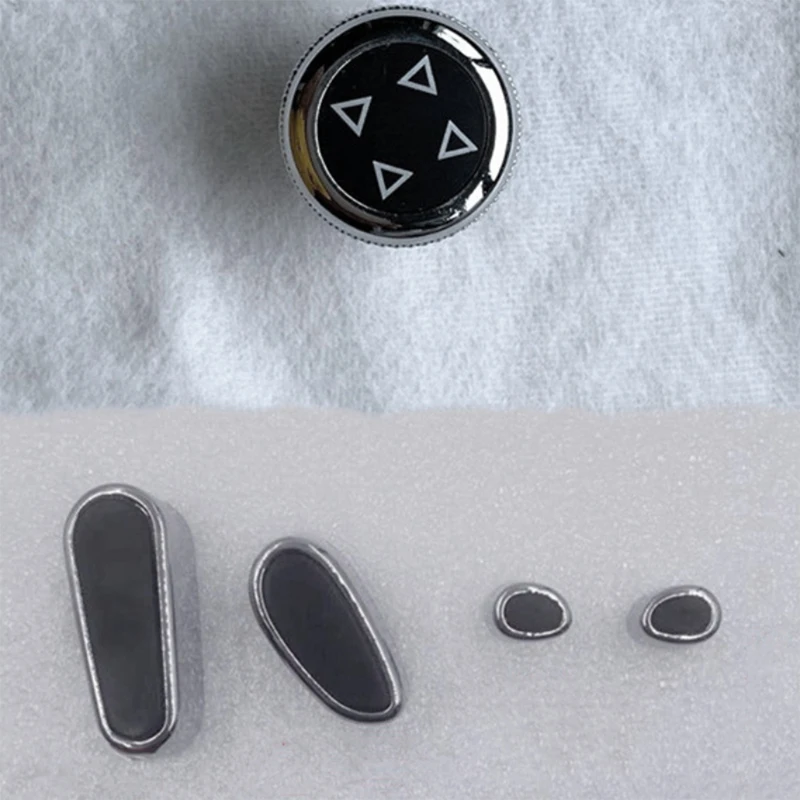 5Pcs Car Seat Button Seat Adjustment Cover For Bentley Continental GT Flying Spur Mulsanne Bentayga