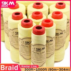 150m~600m Kite String Braided Kevlar Line 40~5000Lbs High Strength Wear resistant Fishing Line Thread Camping Backpacking Cord