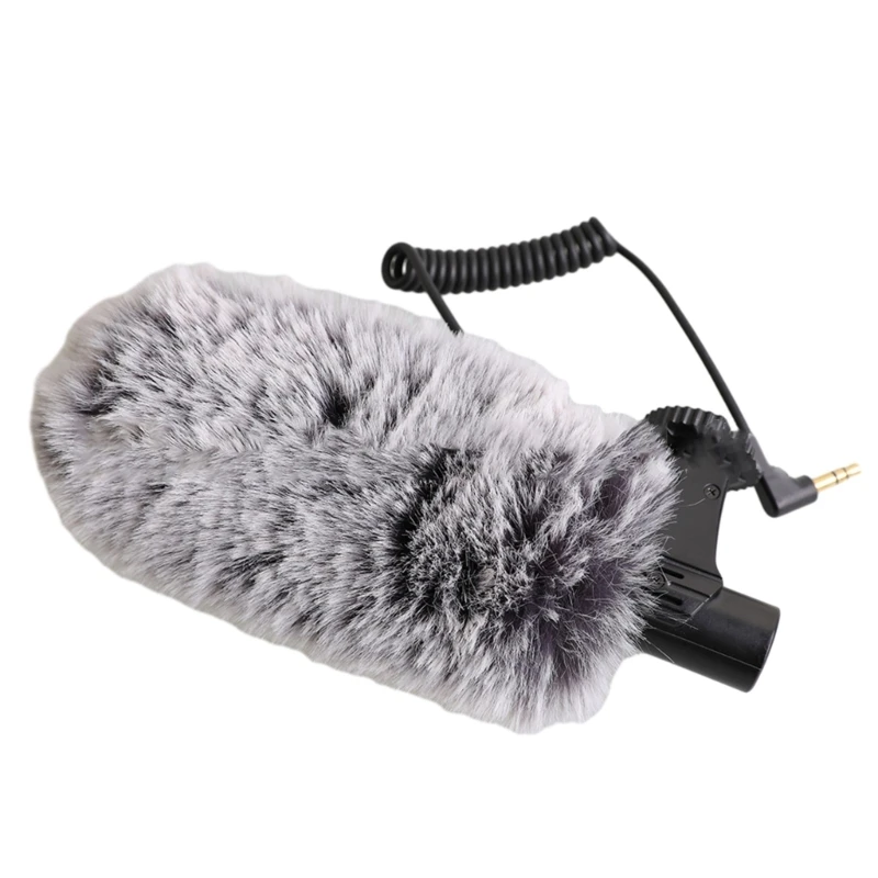 Interviews Microphones Windproof Plush Cover 700 Mic Live Windscreen Cover Microphones Noise Reductions Sweater L41E