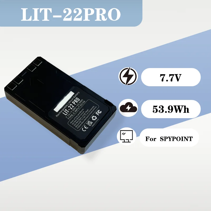 

Сменная батарея LIT-22 7.7V 53.9Wh для камеры SPYPOINT Flex-M Flex Tracking Hunting Camera