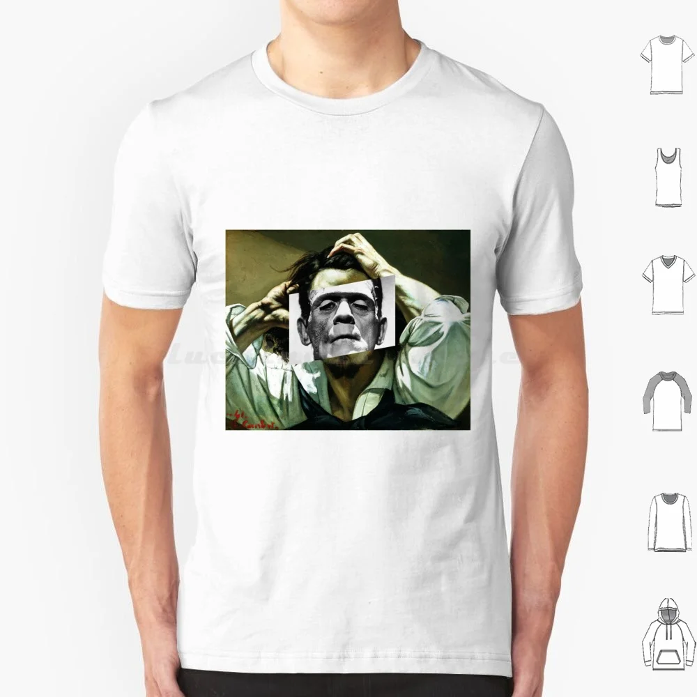 تي شيرت الرجل الياسمين X فرانكنشتاين 6xl تي شيرت قطني رائع تي شيرت الرجل الياسمين صورة ذاتية صورة Gustave Courbet Paintin #1