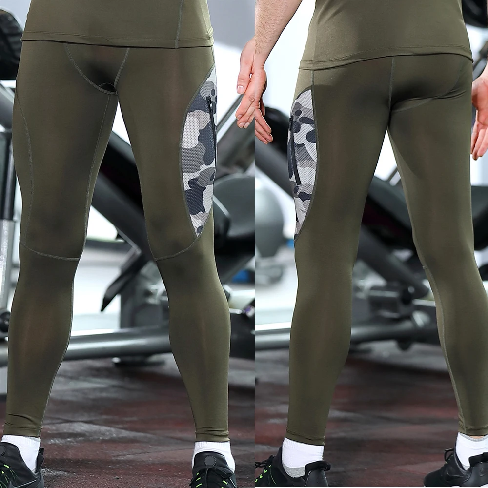 Yoga Tights Pants For Men Compression Running Leggings Sports Fitness Workout Training Jogging Trousers Breathable Gym Bottoms